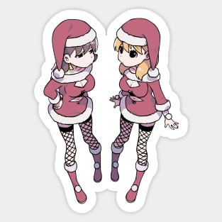 Anime Girls Chrismas Costumes Manga Special Sticker